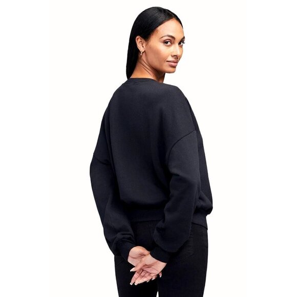 Wildfox Harlequin Heart Fifi Sweatshirt Black Womens Sz XS Oversized Sequins NEW - Picture 6 of 13